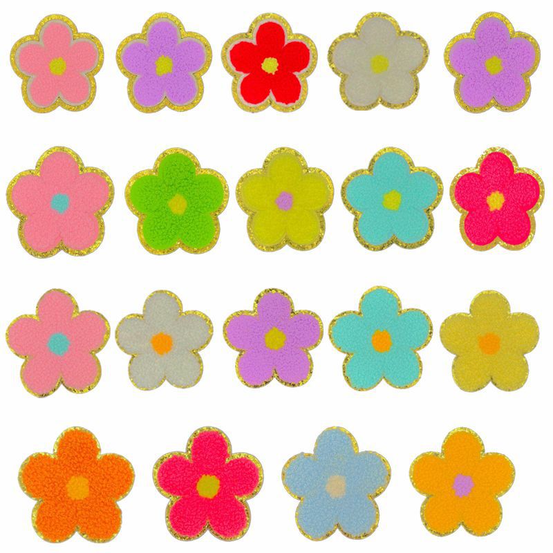 sunflower flower glitter decorative Patches sticker cloth sticker