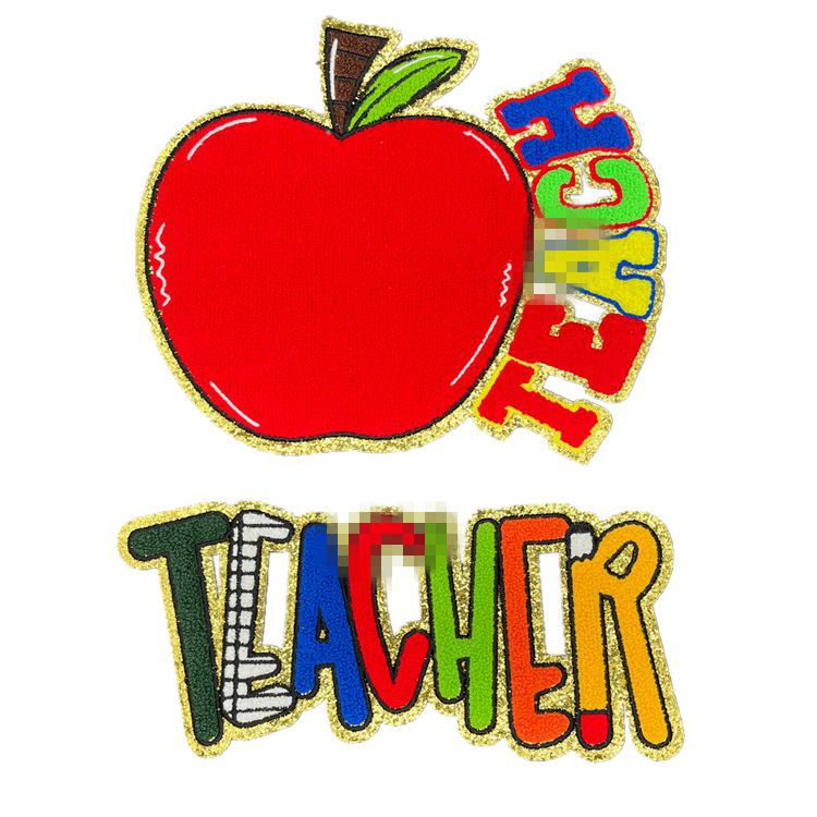 Mother's Day Teachers' Day Gree extra-large letter embroidery cloth sticker ironing sticker