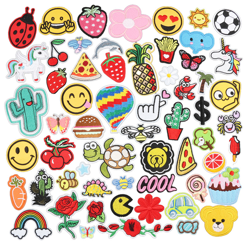 60 flower  iron on patches animal embroidery Patches stickers.