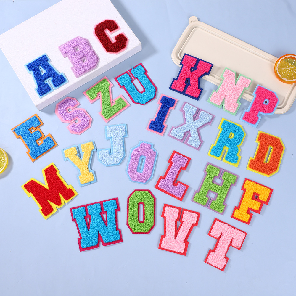 embroidery alphanumeric cloth sticker Patches sticker embroidery clothing accessories sticker can be without traces