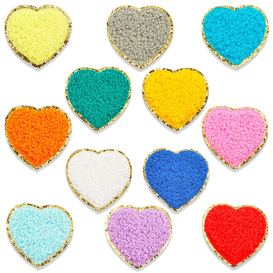 love embroidery cloth sticker glitter clothing sequin Patches sticker