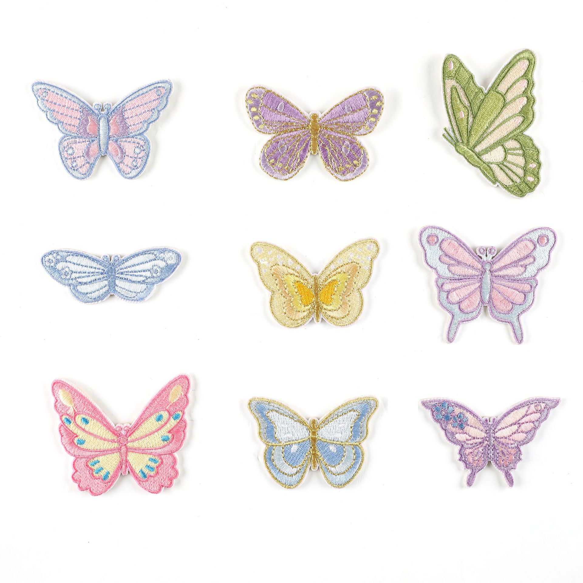 embroidery label self-adhesive cartoon embroidery sticker clothing accessories Patches sticker shoe self-adhesive sticker