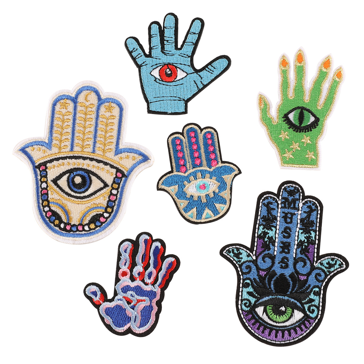 Embroidery badge Embroidery sticker Badge Clothing accessories Palm cloth label DIY Patches sticker cloth sticker