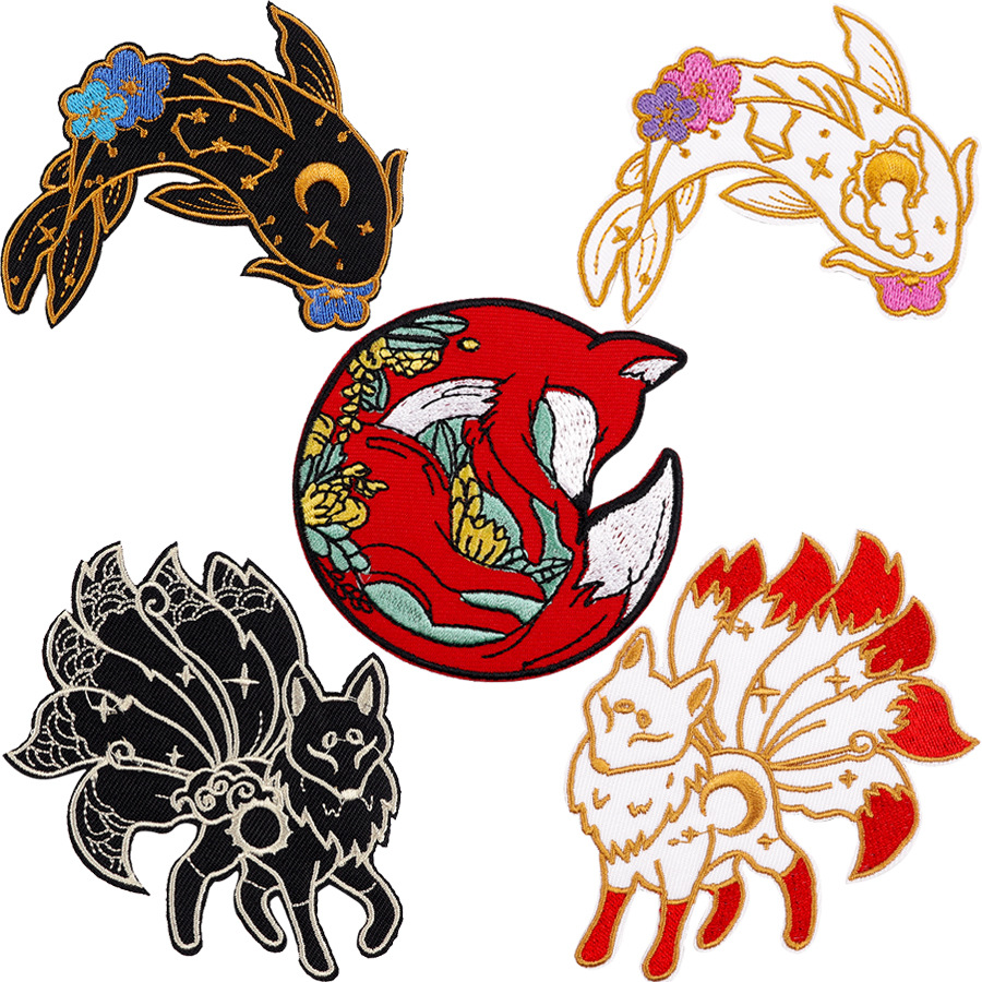 cartoon animal embroidery cloth sticker hat sock hole clothing accessories DIY decorative Patches sticker