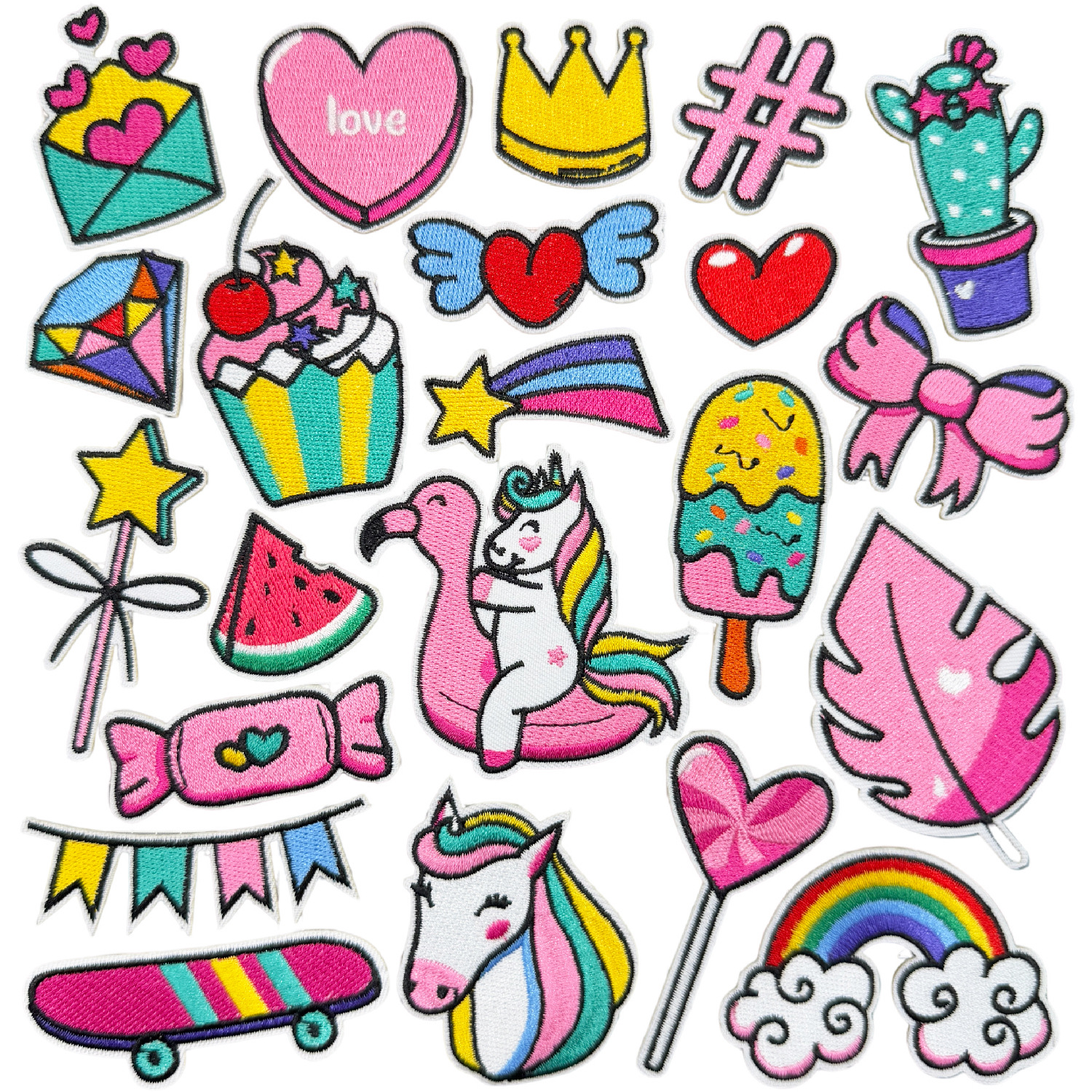 Embroidery Cloth Sticker Skateboard Patches Sticker Embroidery Hole Patches Sticker