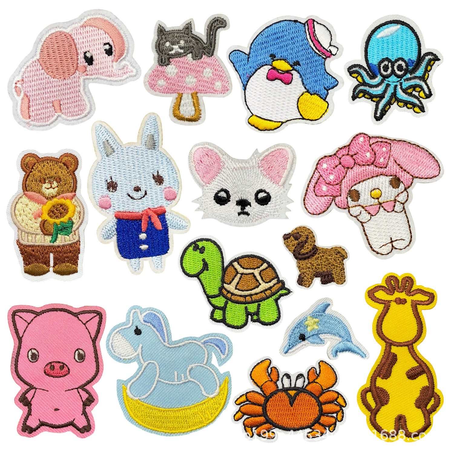 hat sock clothing embroidery cloth sticker Cartoon Trojan horse embroidery cloth sticker embroidery cute Patches sticker Patches hole sticker