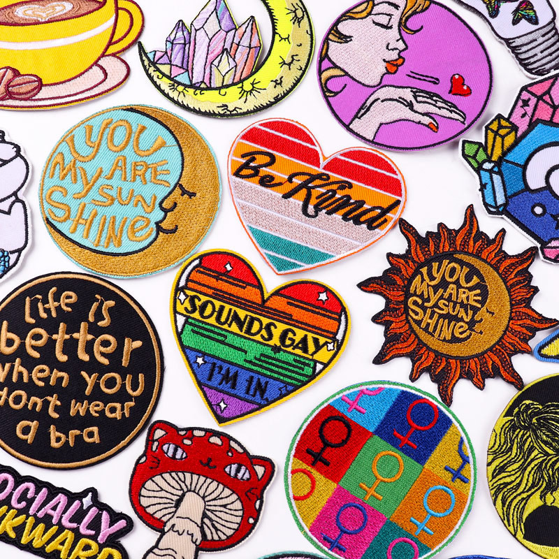 love letter embroidery cloth sticker DIY clothing T-shirt Patches stickerwashable