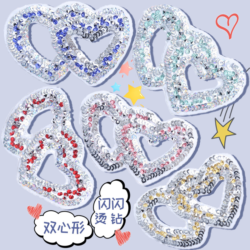 letter diamond adhesive rhinestone chain sticker diamond Patches T-shirt film clothing shoe accessories