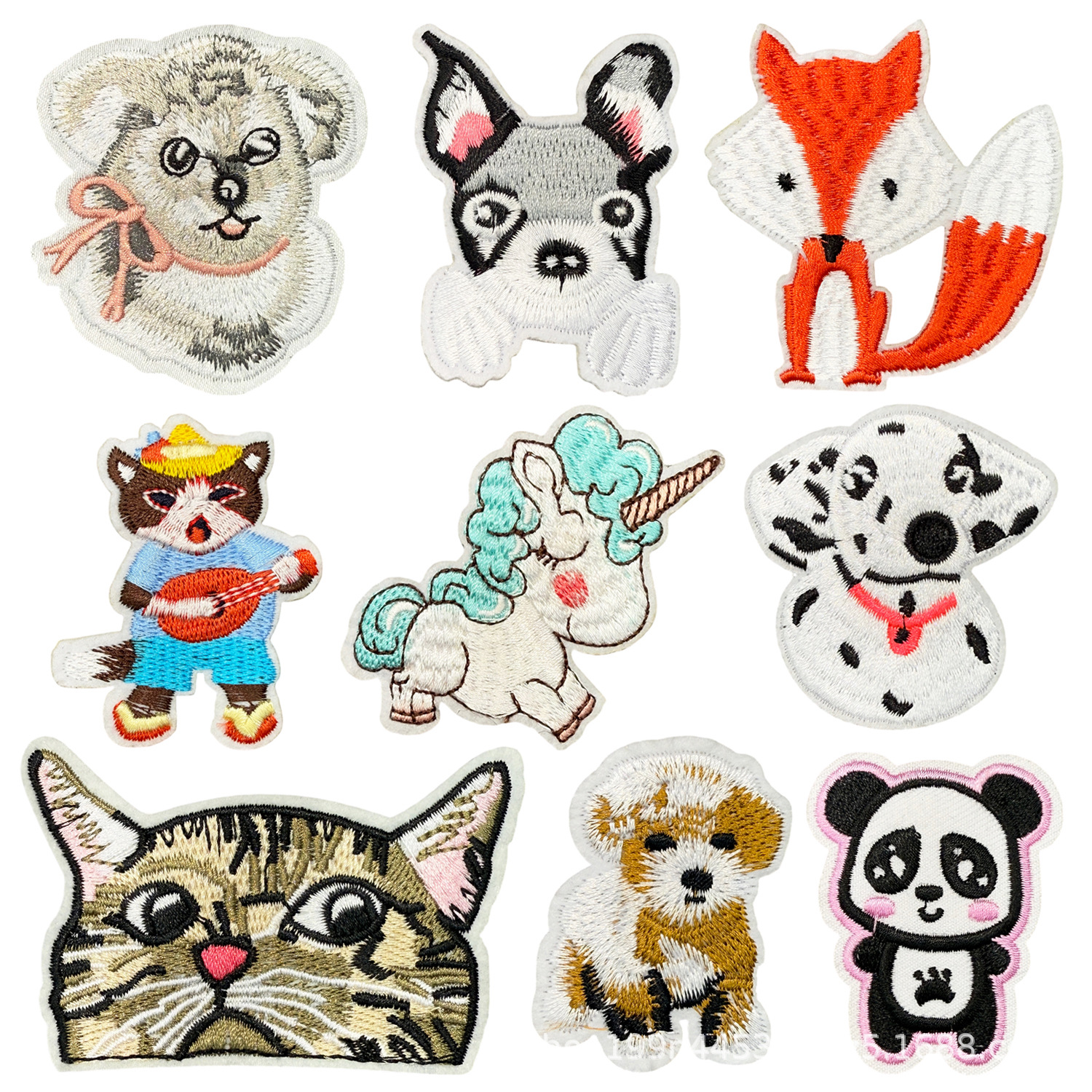 embroidery cloth sticker cute ironingted dog embroidery Patches sticker hat sock clothing cartoon animal Patches hole sticker
