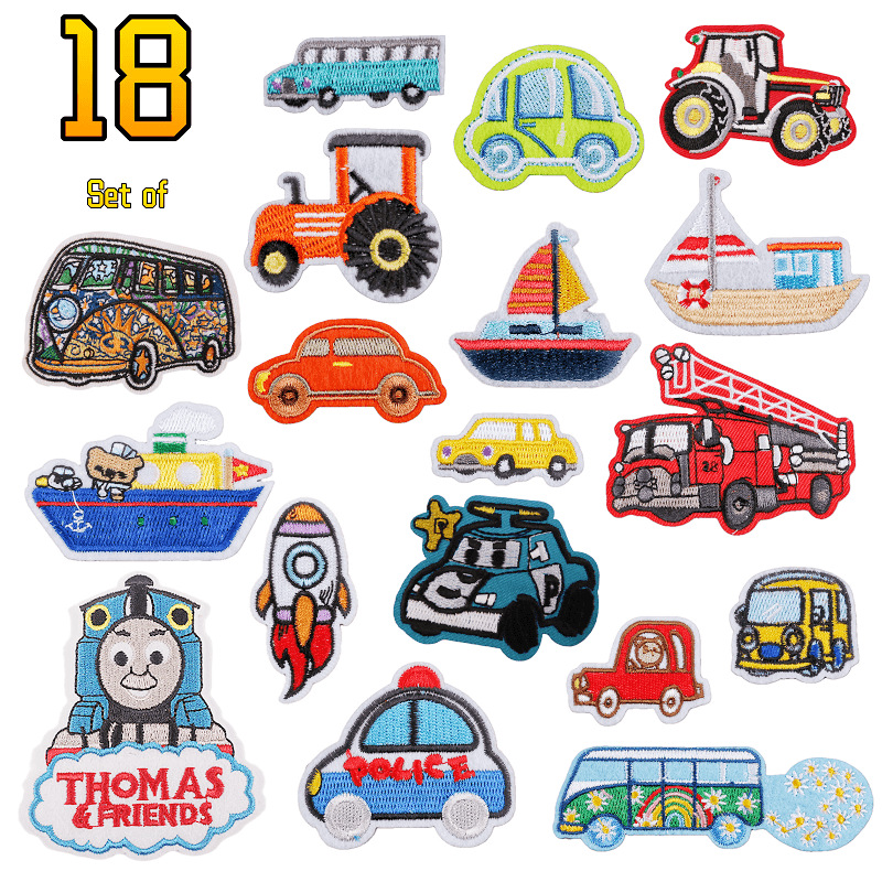 Cartoon Project Auto Embroidery Cloth Sticker hat sock Clothing Accessories Rocket Badge Embroidery Patches Sticker