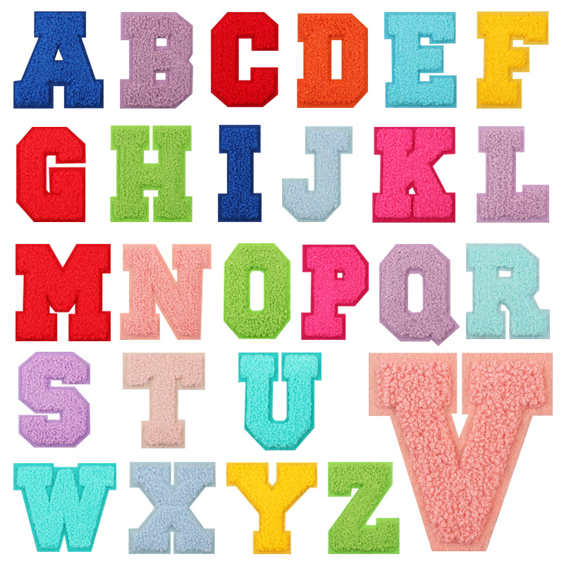 7cm embroidery 26 letters bag embroidery cloth sticker clothes embroidery Patches sticker