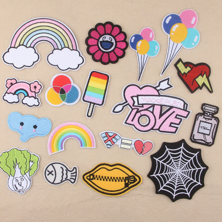 cloth sticker Patches decal decoration sticker pants bag curtain DIY accessories can be ironed and sewn embroidery