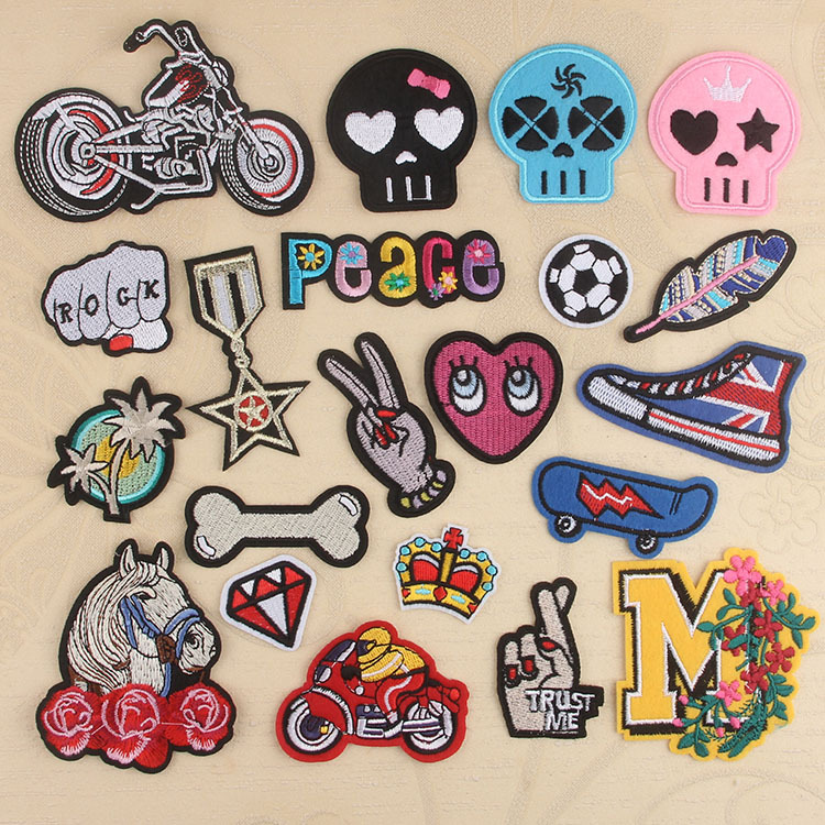badge embroidery clothes decal Patches cloth sticker flower sewing sticker ironing sticker clothing accessories Patches sticker