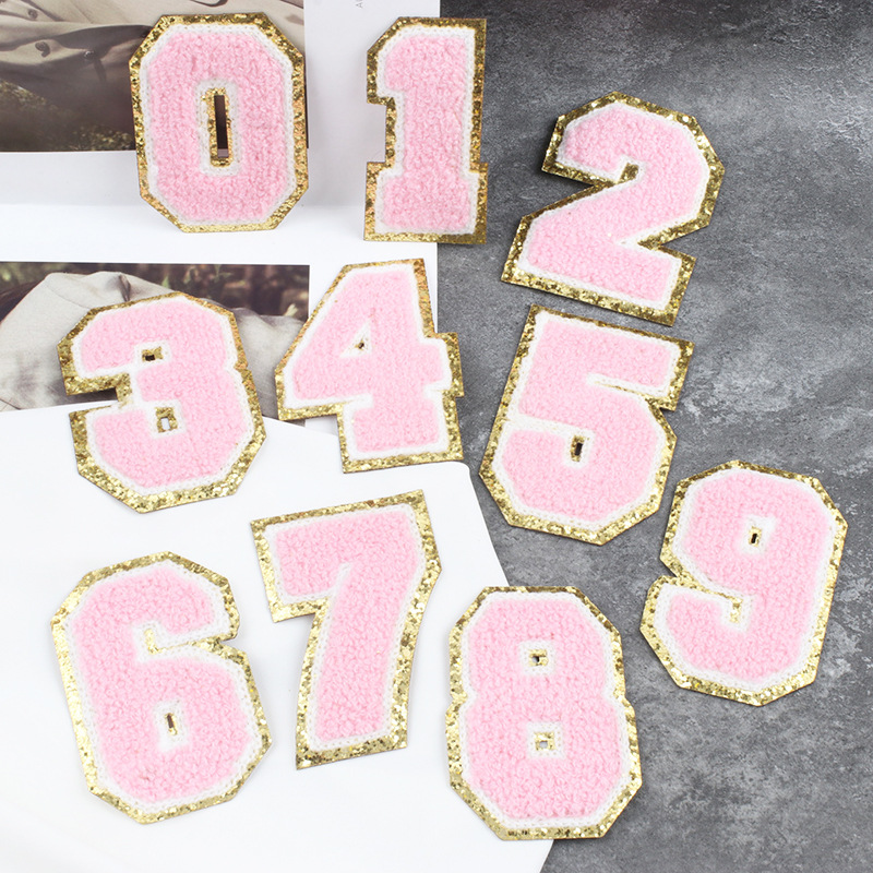 embroidery pink embroidery cloth sticker embroidery clothes bag hole Patches ironing