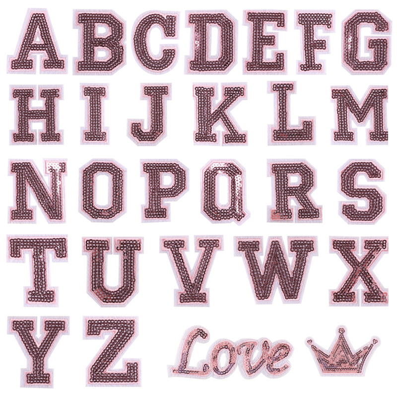 Accessories Bead Cloth Label 26 English Letters Patches Sticker Accessories Embroidery Label Badge Cloth Sticker
