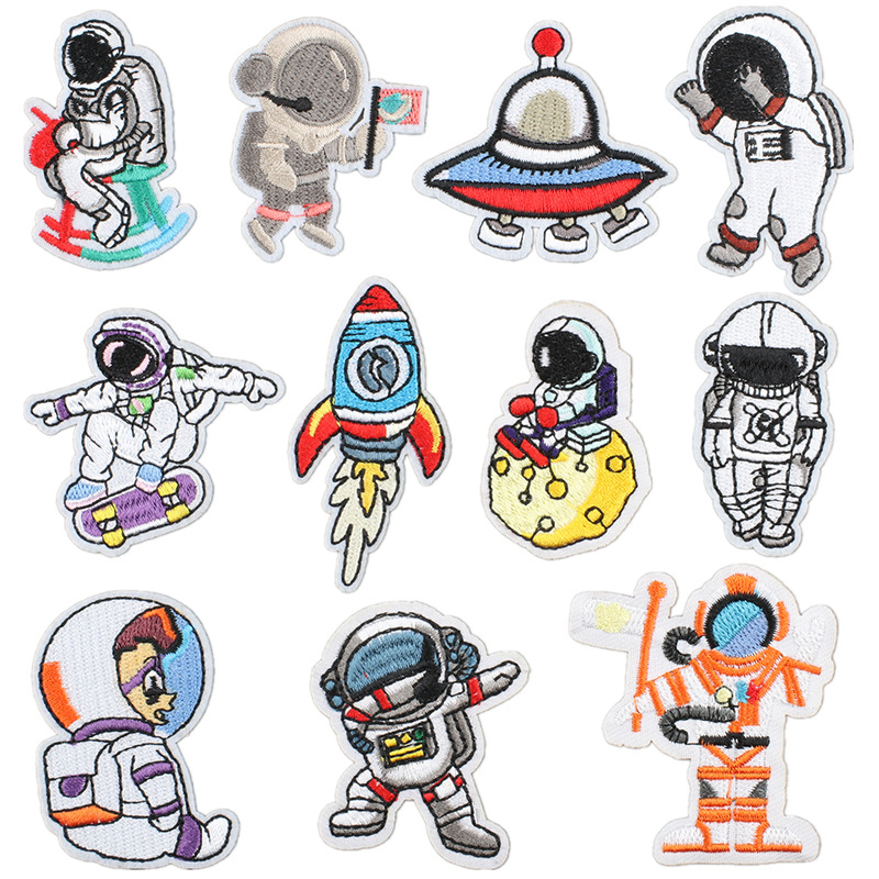 Embroidery Rocket Embroidery Cloth Sticker Clothes Bag Hat Ironing