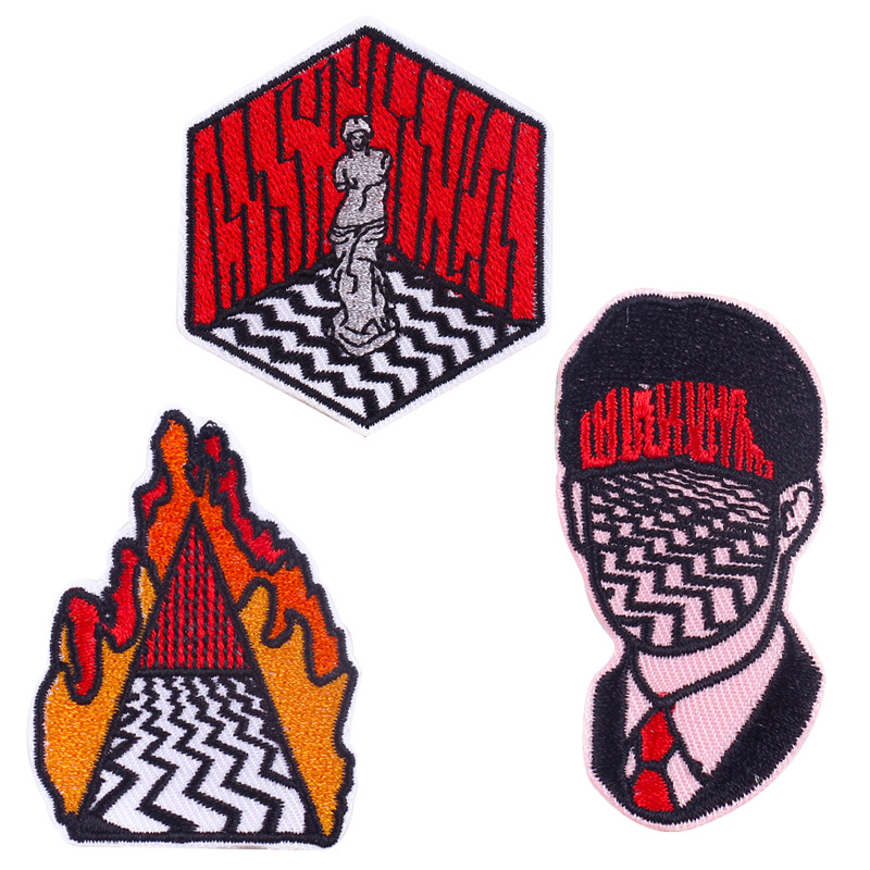 movie Twin Peaks embroidery cloth sticker embroidery clothing accessories decoration DIY