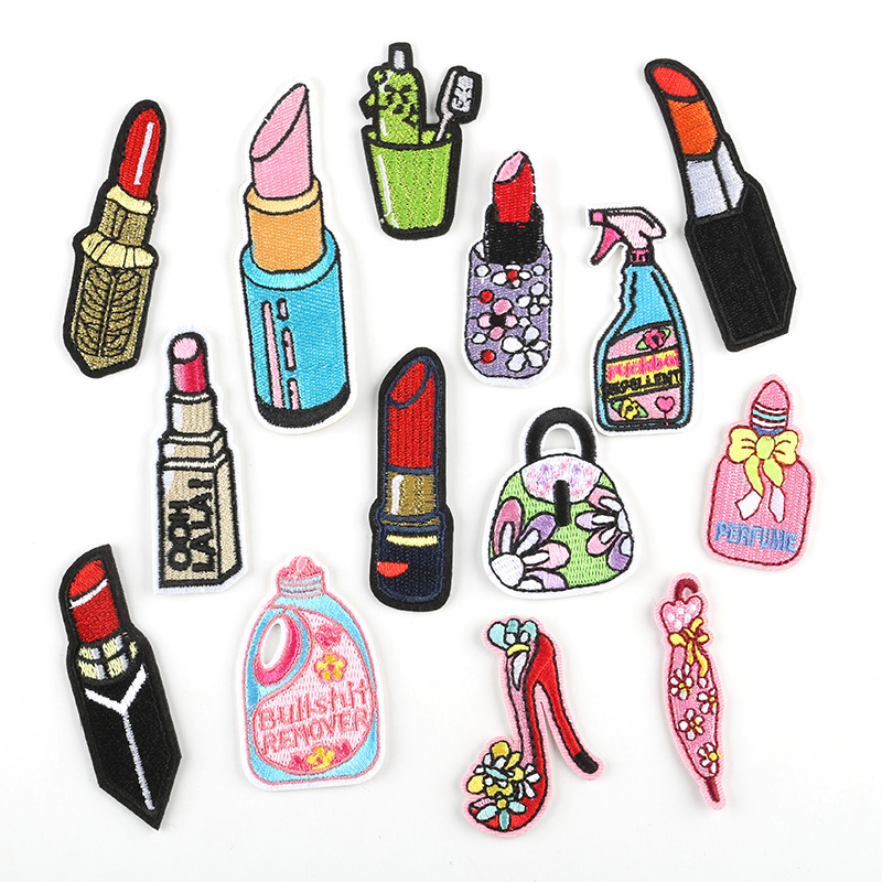 cloth sticker adhesive Patches sticker lipstick tooth cup shoes clothing accessories shoes and hats luggage accessories