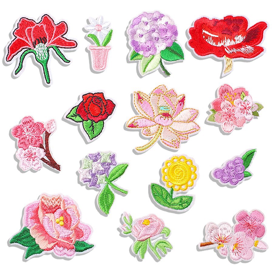 flower embroidery cloth sticker clothing accessories DIY Patches sticker embroidery seal model