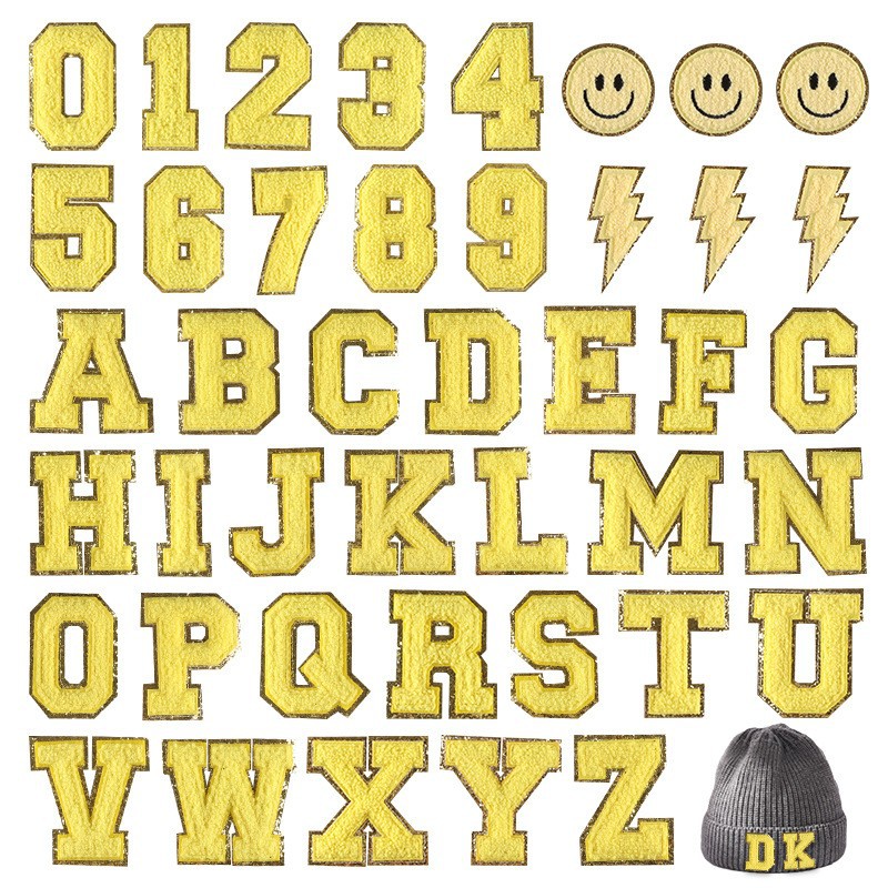 embroidery alphanumeric badge mark clothing accessories embroidery cloth sticker