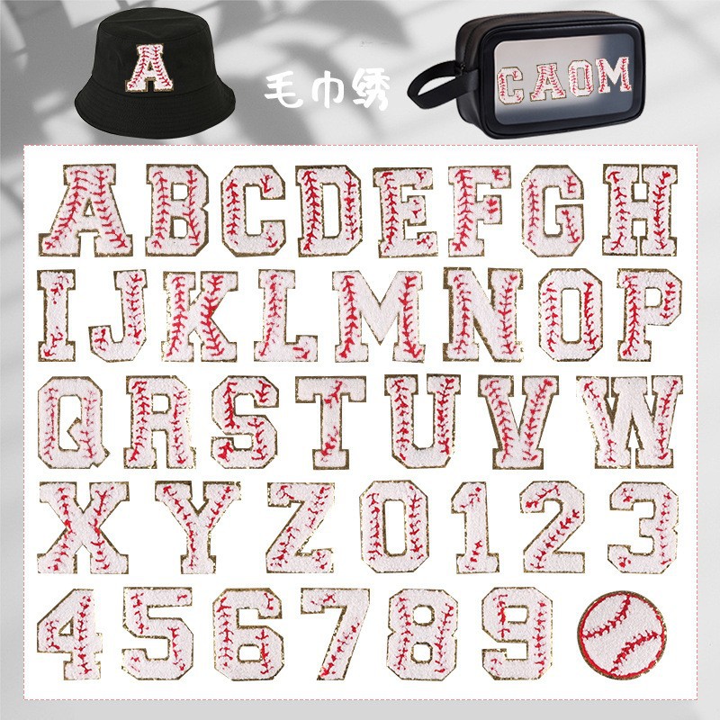 Embroidery Label Embroidery Alphabet Badge Sticker Clothing Accessories Embroidery Cloth Sticker