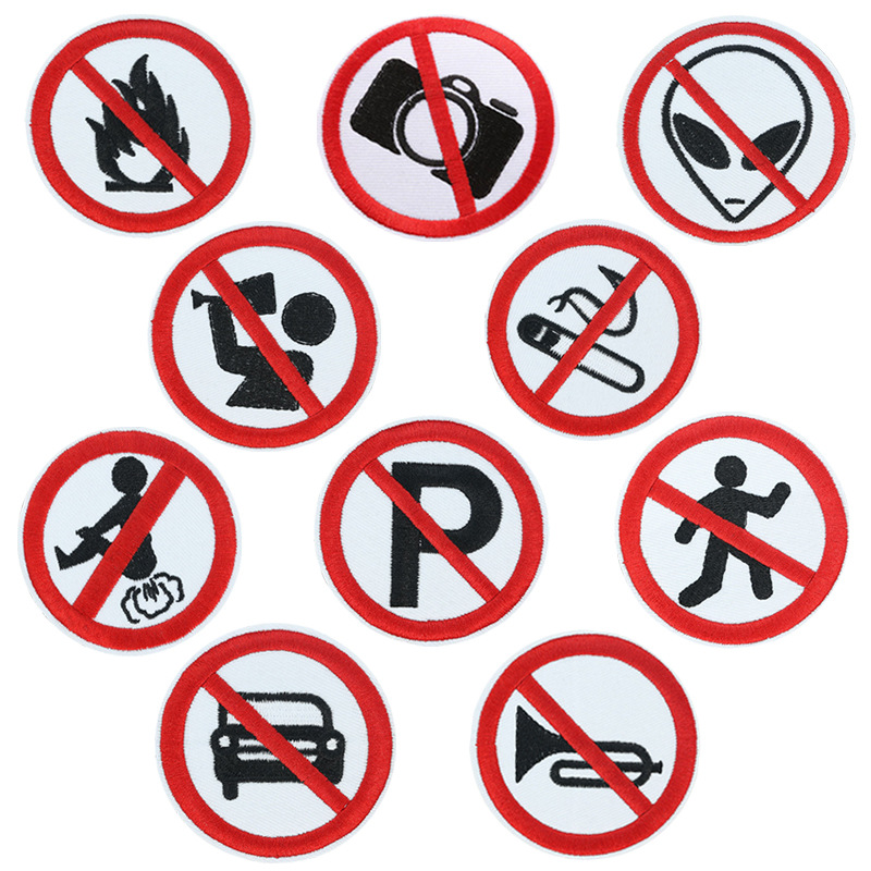 embroidery badge round cloth badge cloth badge clothing accessories hat badge Patches embroidery cloth sticker