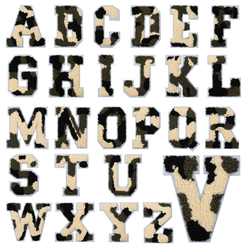 7cm embroidery 26 letters bag cloth sticker jacket embroidery Patches sticker ironing