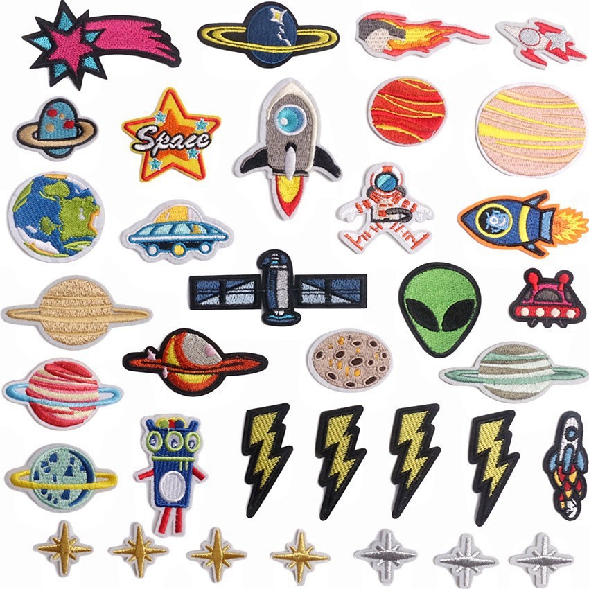 planet embroidery cloth sticker clothing decoration luggage Patches sticker