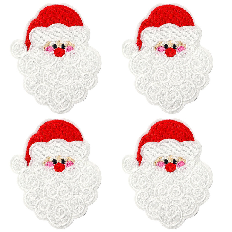 Santa Claus cloth sticker embroidery cloth sticker large bag Patches sticker hole sticker embroidery sticker embroidery