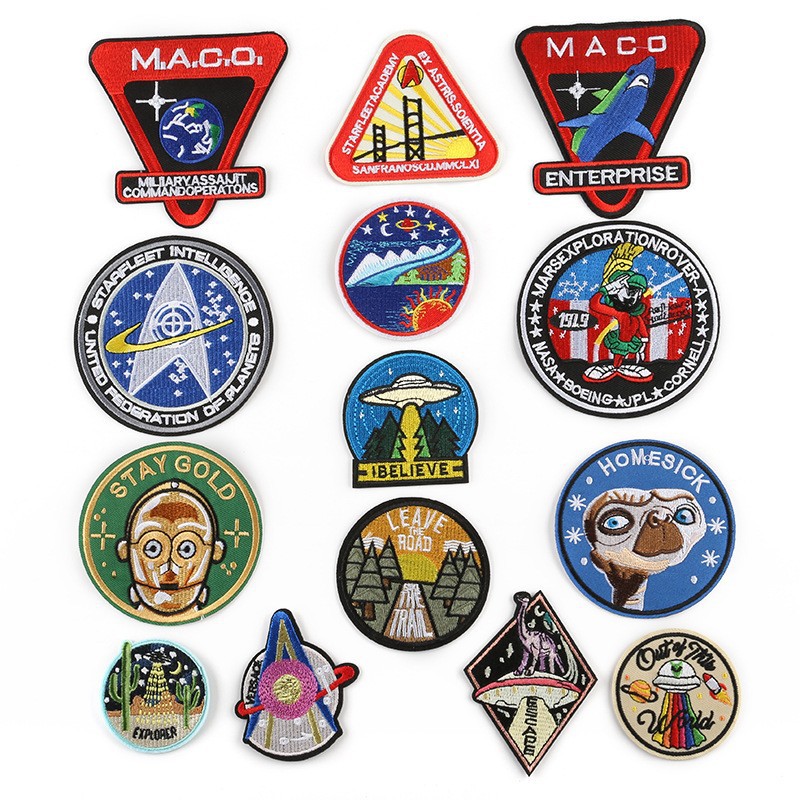 badge shoes hats bags clothing accessories round Patches embroidery sticker