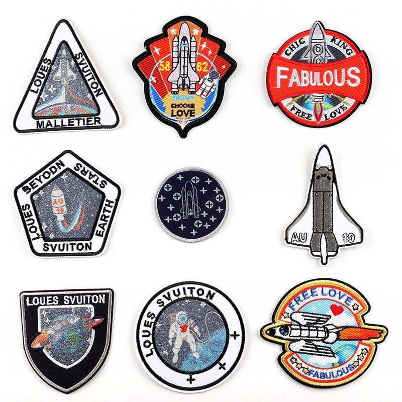 Embroidery cloth sticker badge accessories printing letter Patches sticker shoe hat bag accessories embroidery label