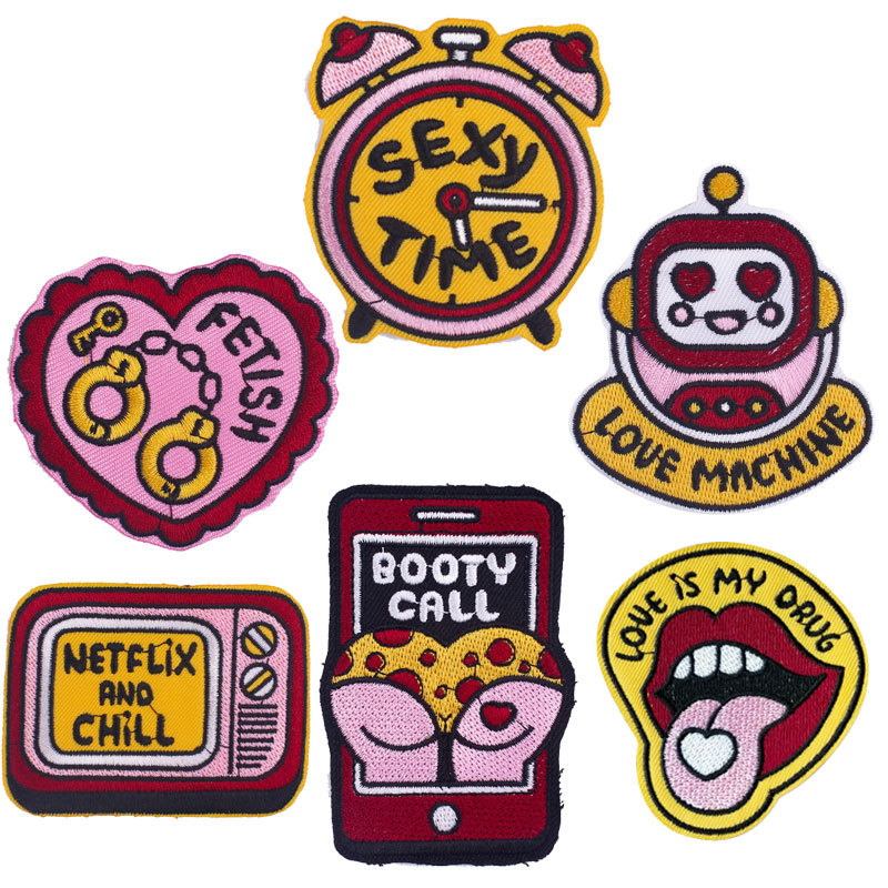 love set cloth sticker DIY jacket T-shirt sexy sexy Patches sticker