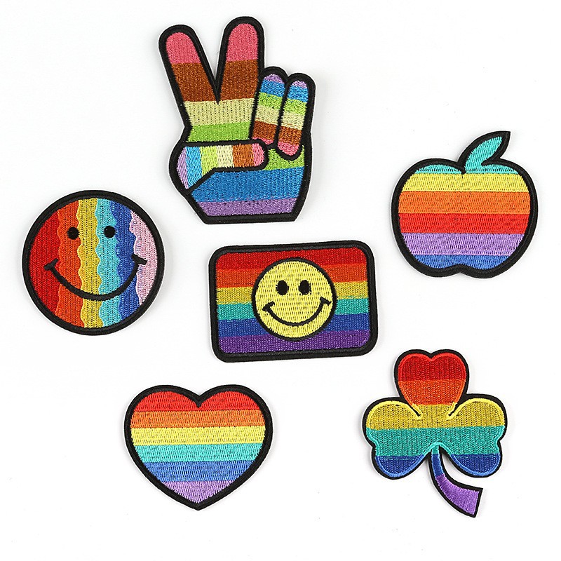 Cloth sticker rainleaf cloth sticker adhesive Patches sticker clothing accessories embroidery label embroidery sticker