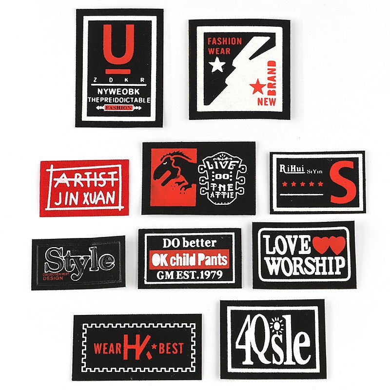 adhesive Patches sticker English letter cloth badge clothing accessories shoes and hats luggage accessories silk screen cloth sticker