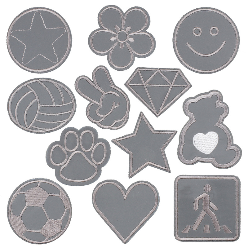 embroidery cloth sticker leather embroidery label clothes and pants Patches sticker