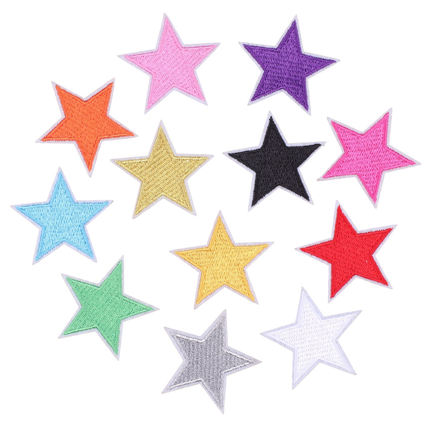the star embroidery cloth sticker embroidery clothing accessories Patches sticker clothes hat cloth sticker.