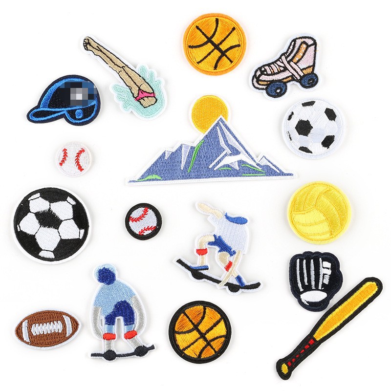 cloth stickers embroidery patches baseball caps football shoes sports series clothing accessories shoes hats bags and accessories