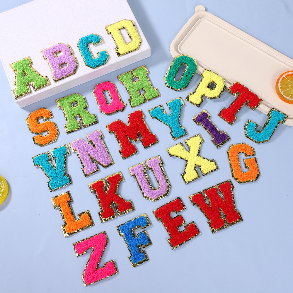 embroiderys letters patches all-purpose patches decorative fabrics letters and