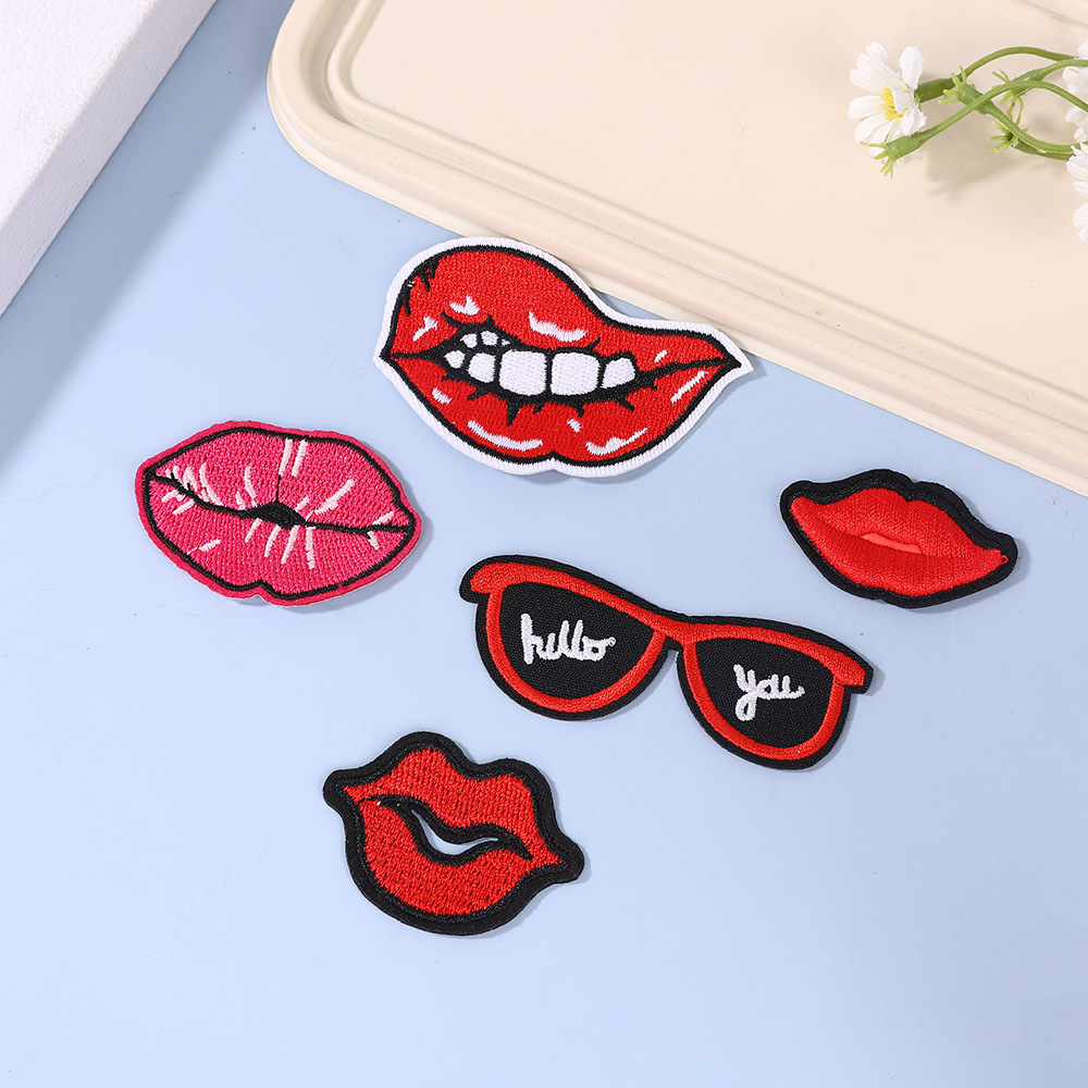 Embroidery cloth sticker large retro Patches sticker cartoon embroidery sticker self-adhesive Patches sticker washable cute