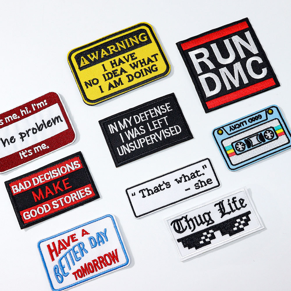 Embroidery cloth embroidery decorative cloth sticker letter clothes decorative embroidery label can be sewn multiple styles