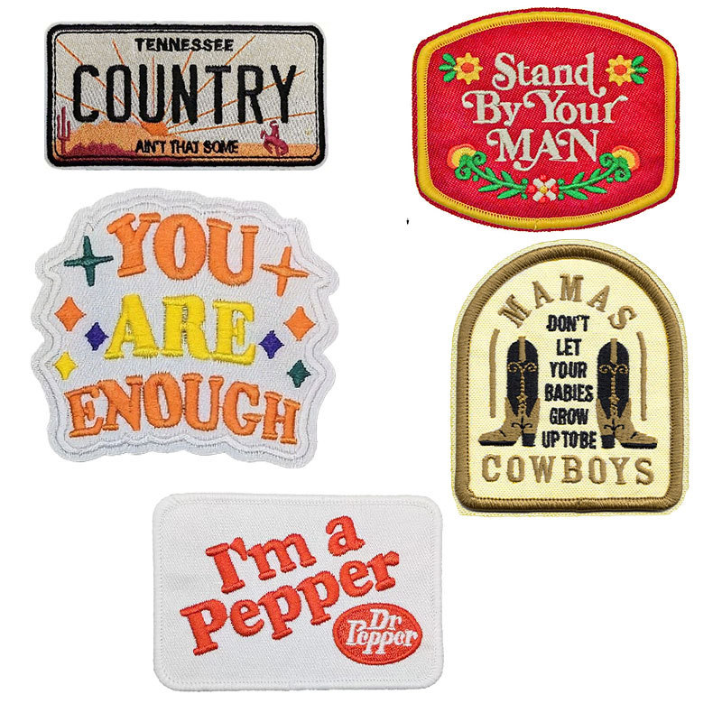 Patches cloth embroidery clothing accessories self-cloth sticker flag Patches embroidery sticker Patches jewelry self-adhesive Patches sticker