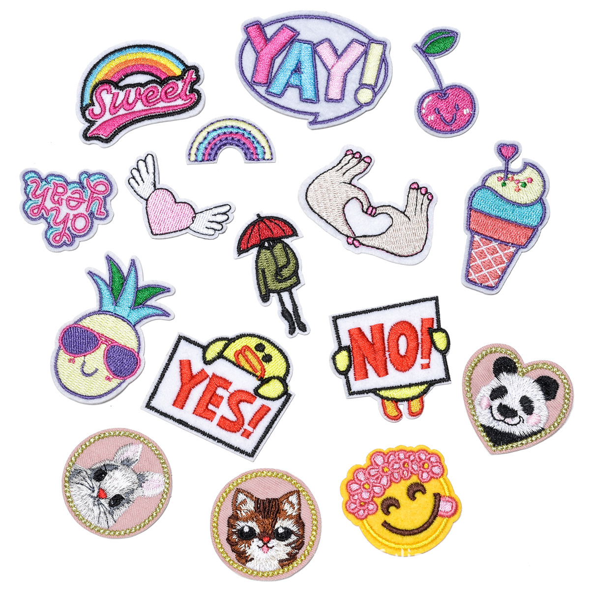 explosive cloth sticker stamp color cartoon exquisite adhesive-backed patch sticker processing group