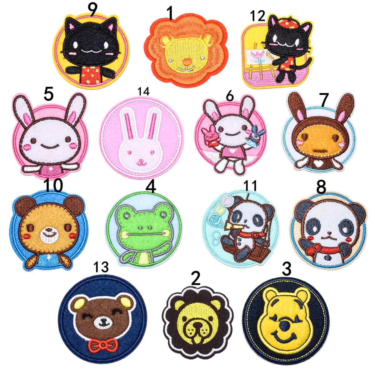 cloth sticker clothing accessories processing patch sticker adhesive color animal sticker