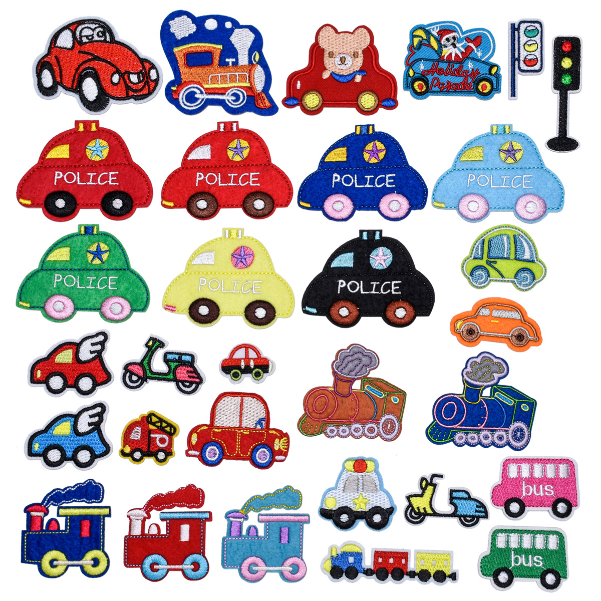 Clothing Accessories Patch Sticker Small Train Car Series Cloth Sticker