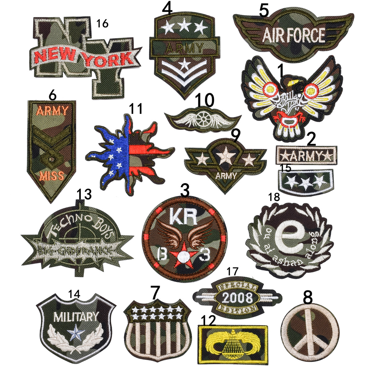 Tide and cool NATO style chapter, camouflage badge patch, cloth sticker, clothes decoration repair, hole sticker