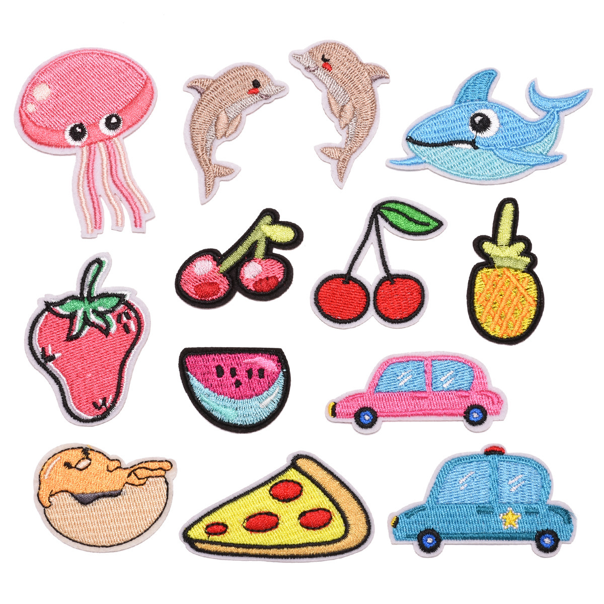 cloth sticker clothing bag shoes and hats handicraft accessories pineapple boutique fruit sticker