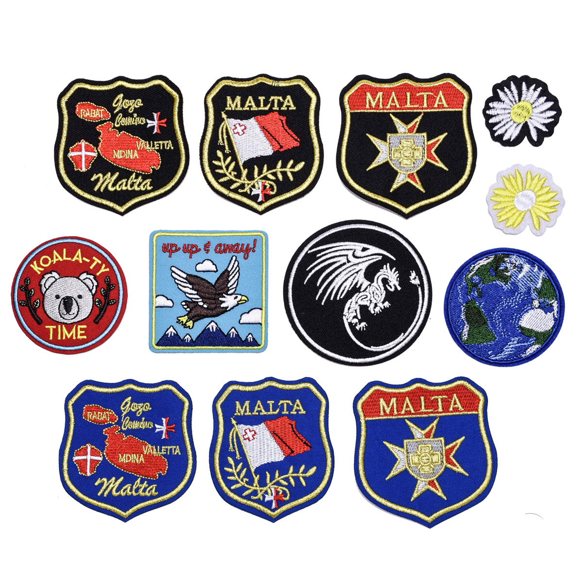 Cute cloth sticker, little daisy cartoon cloth sticker pattern patch sticker shoes hat children DIY accessories