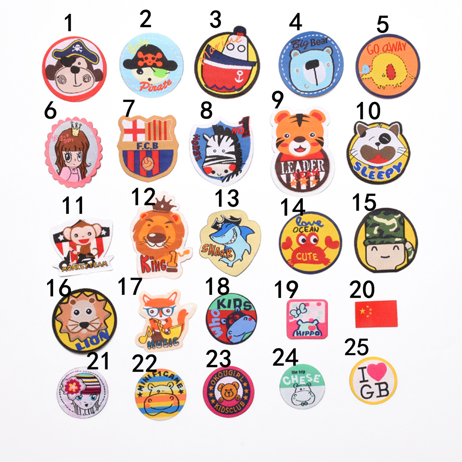 The models are the style is novel, the special adhesive-backed models are cut-type woven marks, and the trademark cloth stickers are.