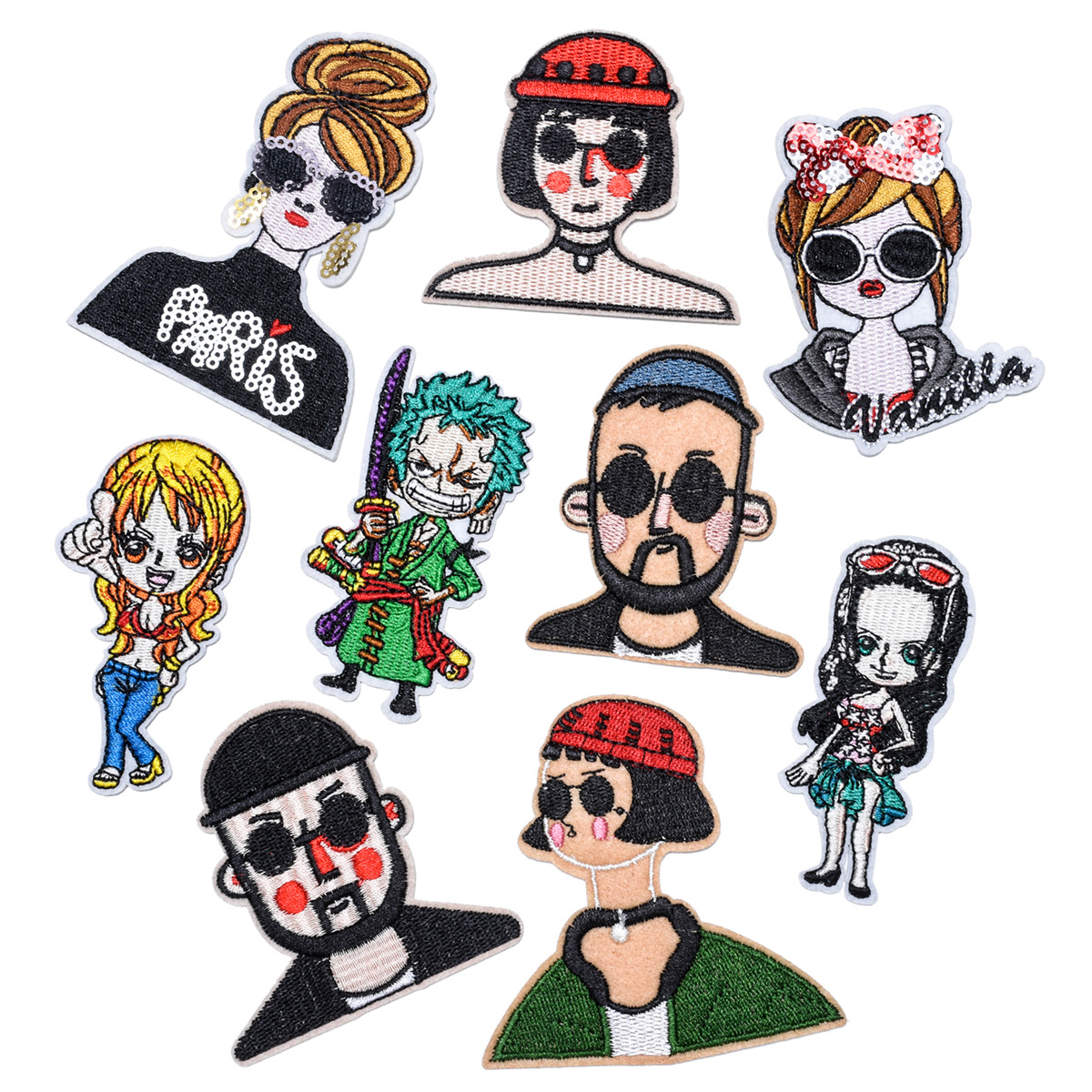 Exquisite embroidered cloth sticker character image clothing accessories DIY patch sticker embroidered cloth badge