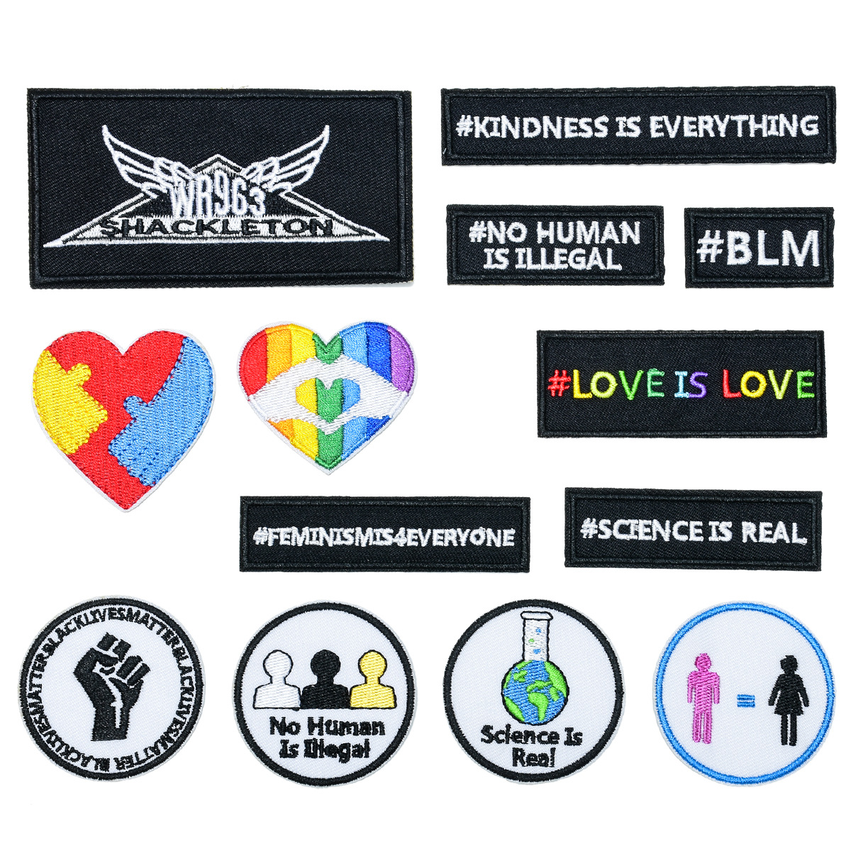 embroidery cloth sticker clothes patch English letter strip badge clothes patch sticker